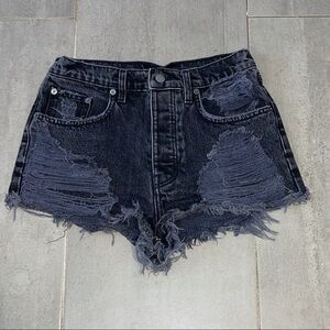 LF - CARMAR // Titania Slim HiRise Shorts - Black